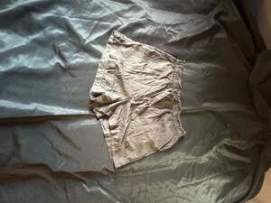 Lucky Brand Lyocell Drawstring Shorts Gray Medium